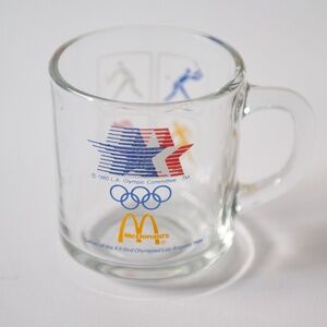 Vintage 1984 McDonalds Summer Olympics Glass Mug